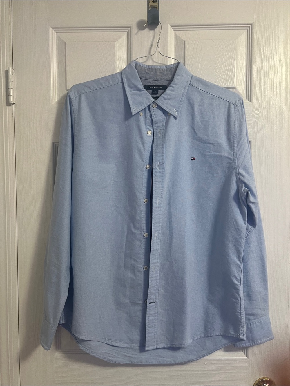 Tommy Hilfiger Light Blue Button-Down Oxford Shirt